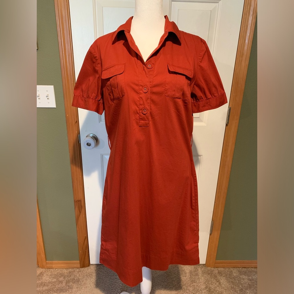 Brick orange dress